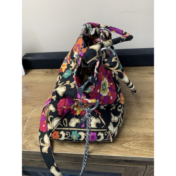 Vera Bradley Suzani Boho Floral Quilted Hand Shoulder Bag With Matching Wallet - Picture 8 of 16